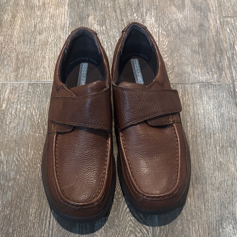 Nunn Bush Brown Cam Moc Toe Strap Casual Shoes Men’s Size 12
